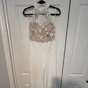 White Bridal Jumpsuit